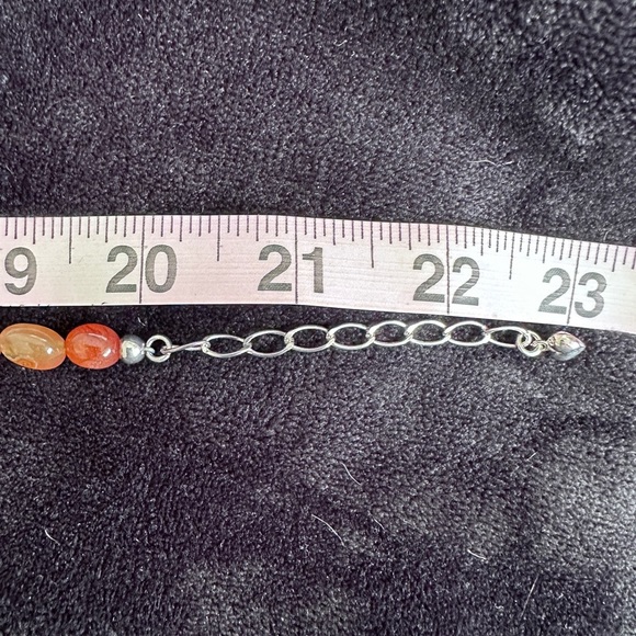 Carnelian agate chunk bead necklace by Jay King - Picture 11 of 12